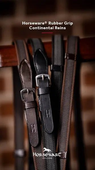 Horseware Ireland Rubber Grip Continental Reins| Online For Equine