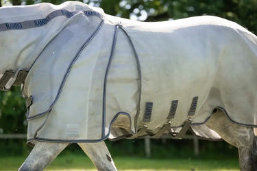 Horseware Ireland Silver/Thunderstorm Grey & Silver Rambo Optimo Protector Plus| Online For Equine