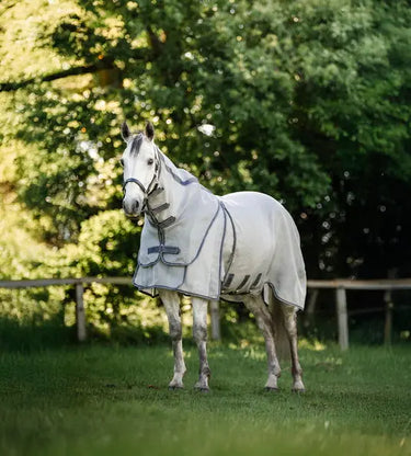 Horseware Ireland Silver/Thunderstorm Grey & Silver Rambo Optimo Protector Plus| Online For Equine
