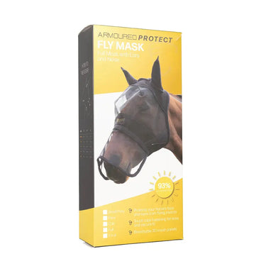 Hy Equestrian Armoured Protect Full Mask with Ears and Nose| Online For Equine
