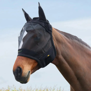 Hy Equestrian Armoured Protect Half Mask with Ears| Online For Equine