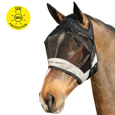 Hy Equestrian Armoured Protect Half Mask without Ears| Online For Equine