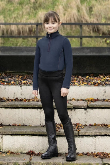 Hy Equestrian Children's Melton Riding Tights Black| Online For Equine