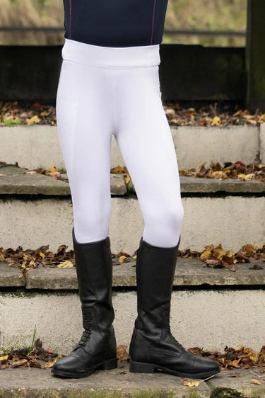 Hy Equestrian Children's Melton Riding Tights White| Online For Equine