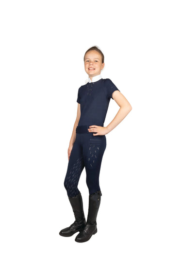 Hy Equestrian Children's Roka Reign Navy Show Shirt| Online For Equine
