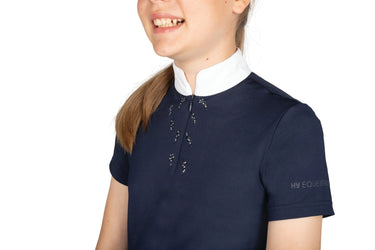 Hy Equestrian Children's Roka Reign Navy Show Shirt| Online For Equine