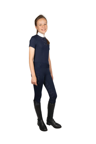 Hy Equestrian Children's Roka Reign Navy Show Shirt| Online For Equine