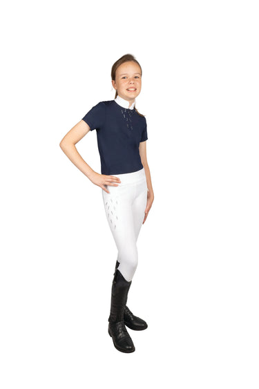 Hy Equestrian Children's Roka Reign Navy Show Shirt| Online For Equine