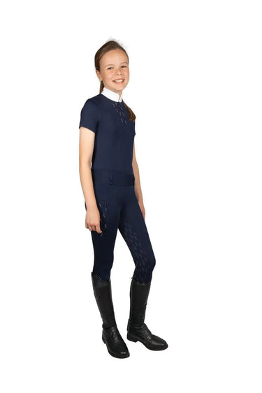 Hy Equestrian Children's Roka Reign Riding Tights Navy| Online For Equine
