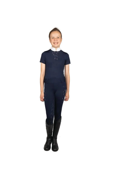 Hy Equestrian Children's Roka Reign Riding Tights Navy| Online For Equine