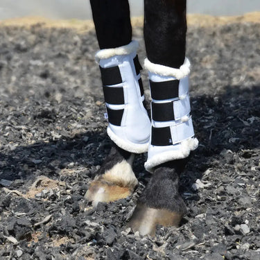 Hy Equestrian Combi Leather Brushing Boots| Online For Equine
