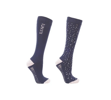 Hy Equestrian Elevate Allure Mizs Socks (Pack of 2)| Online For Equine