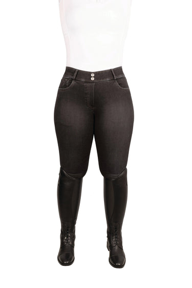 Hy Equestrian Elevate Style Denim Breeches Black| Online For Equine