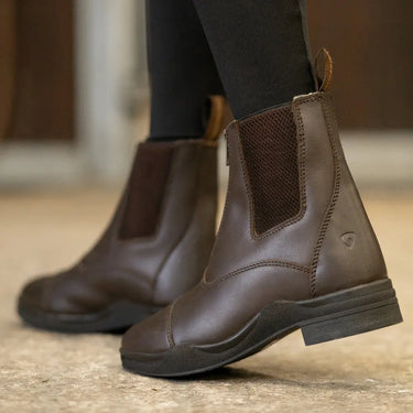 Hy Equestrian Fleece Lined Wax Leather Zip Jodhpur Boot| Online For Equine