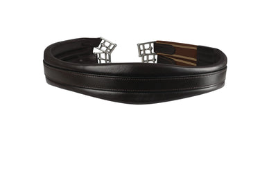 Hy Equestrian Leather Padded Atherstone Girth (Elasticated One End)| Online For Equine