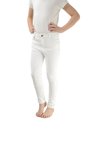 Hy Equestrian Melton Children's Jodhpurs White| Online For Equine