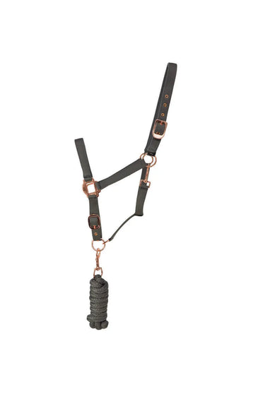 Hy Equestrian Rose Gold Head Collar & Lead Rope| Online For Equine