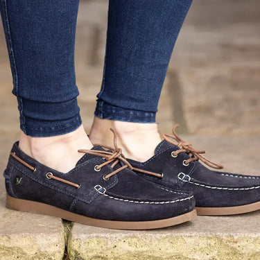 Hy Equestrian Savona Deck Shoes Navy| Online For Equine
