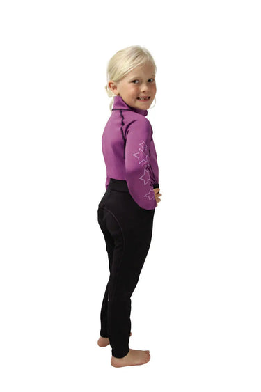 Hy Equestrian Stella Children's Base Layer Purple/ Lilac/ Black| Online For Equine