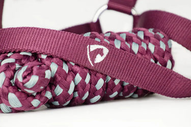 Hy Equestrian Synergy Head Collar & Lead Rope Fig/ Silver| Online For Equine