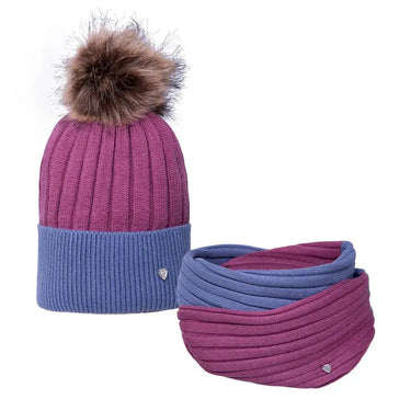 Hy Equestrian Synergy Luxury Bobble Hat and Snood Bundle Deal| Online For Equine