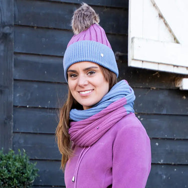 Hy Equestrian Synergy Luxury Bobble Hat and Snood Bundle Deal| Online For Equine