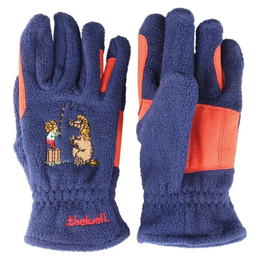 Hy Equestrian Thelwell Collection Practice Makes Perfect Children's Fleece Riding Gloves| Online For Equine