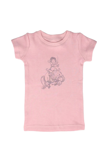 Hy Equestrian Thelwell Mini Tots T-Shirt Pastel Pink| Online For Equine