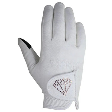 Hy Equestrian White Cadiz Children’s Riding Gloves| Online For Equine