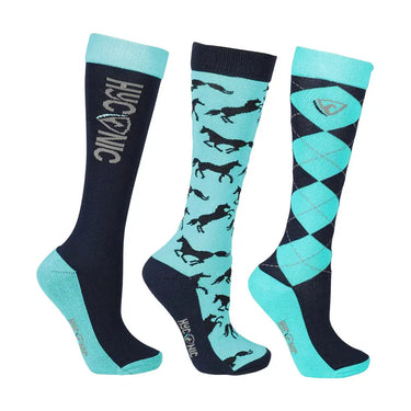 HyCONIC Children's Pattern Socks by Hy Equestrian (Pack of 3)| Online For Equine