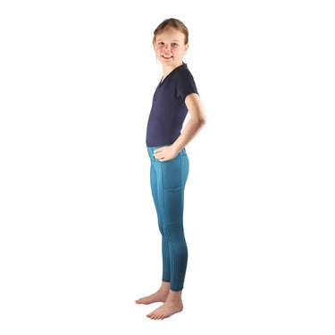 HyCONIC Children's Soria Riding Tights Teal| Online For Equine