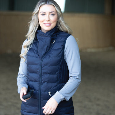 Equetech Inferno Ladies Asymmetrical Heated Gilet| Online For Equine