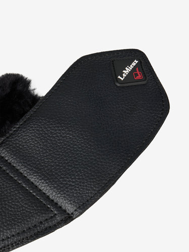 LeMieux Fleece WrapRound Over Reach Boots Black