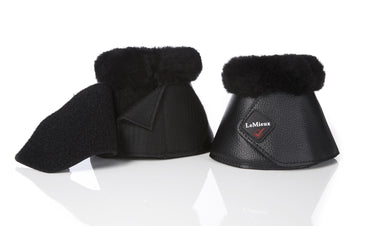 LeMieux Fleece WrapRound Over Reach Boots Black