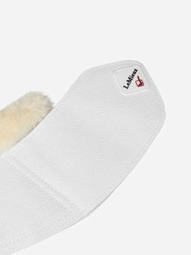 LeMieux Fleece WrapRound Over Reach Boots White