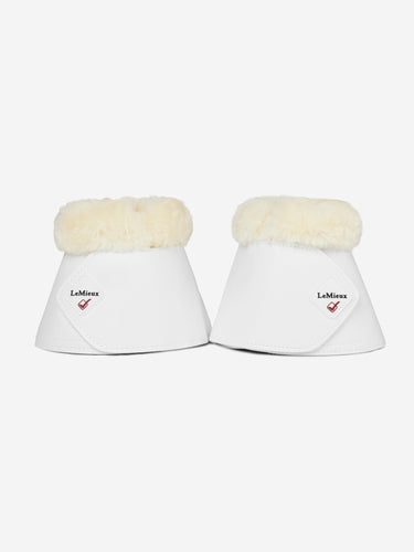 LeMieux Fleece WrapRound Over Reach Boots White