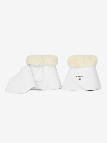 LeMieux Fleece WrapRound Over Reach Boots White