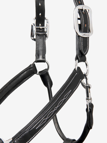 LeMieux Stitched Leather Headcollar Black