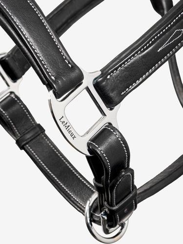 LeMieux Stitched Leather Headcollar Black