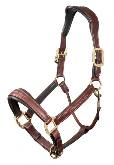 LeMieux Stitched Leather Headcollar Brown