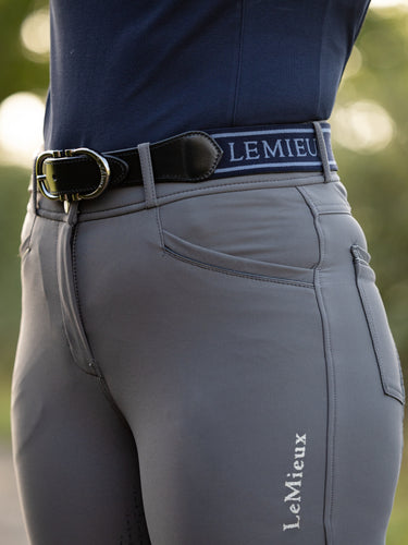 BuyLe Mieux Navy Contrast Elasticated Belt | Online for Equine