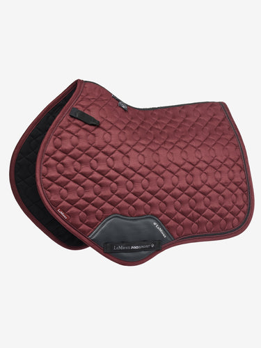 LeMieux Crystal Suede Close Contact Pad Burgundy