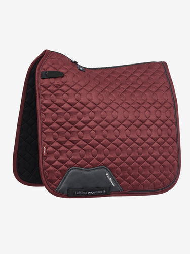 LeMieux Crystal Suede Dressage Pad Burgundy