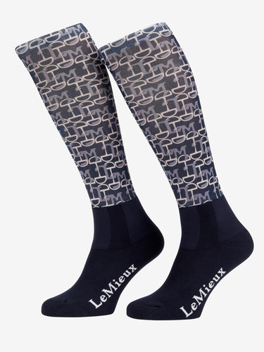 LeMieux Navy Florence Adults Footsie Socks