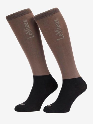 Buy the LeMieux Walnut Competition Socks 2 pack| Online for Equine