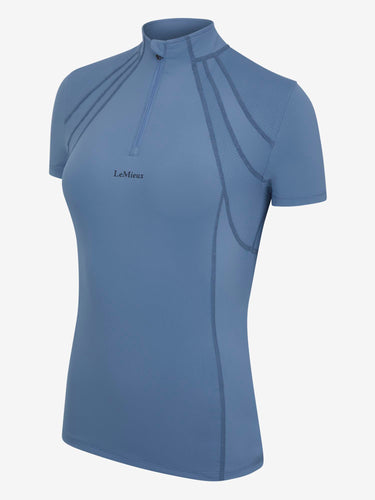 LeMieux Ice Blue Mia Mesh Short Sleeve Base Layer