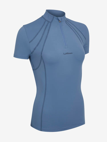 LeMieux Ice Blue Mia Mesh Short Sleeve Base Layer