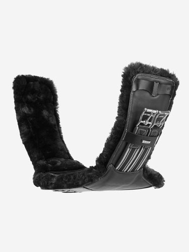 LeMieux Arika Simuwool Contoured Short Stud Girth Black