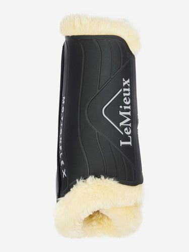 LeMieux Motionflex Dressage Boot with Fleece Edge Black/Natural