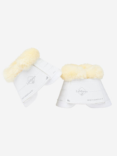 LeMieux Motionflex Over Reach Boot with Fleece Edge White/Natural